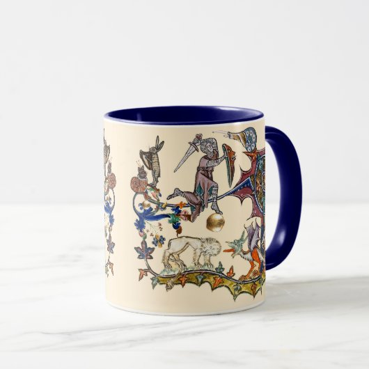 MEDIEVAL BESTIARY WAR Snail vs Knight ,Dragon.Lion Mok (Voorkant rechts)