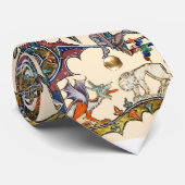 MEDIEVAL BESTIARY WAR Snail vs Knight ,Dragon.Lion Stropdas (Opgerold)