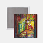 Medieval bij nacht in Florence - detail Magneet (Voorkant / Achterkant)