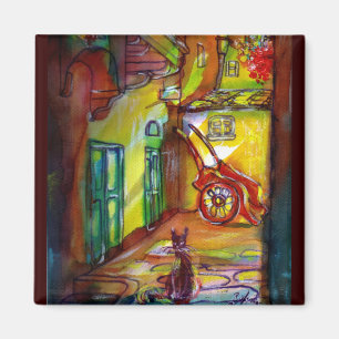 Medieval bij nacht in Florence - detail Magneet