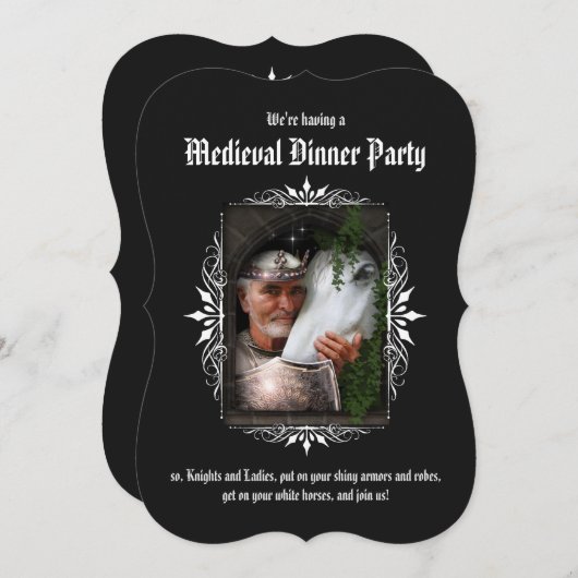 Medieval-binnenpartij Kaart (Voorkant / Achterkant)