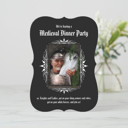 Medieval-binnenpartij Kaart (Staand voorkant)