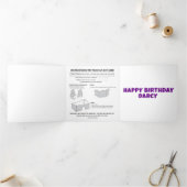 Medieval Birthday Cut-Out Card Drieluik Wenskaart (Binnen)