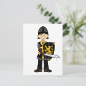 Medieval Black Knight Briefkaart (Staand voorkant)