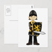Medieval Black Knight Briefkaart (Voorkant / Achterkant)