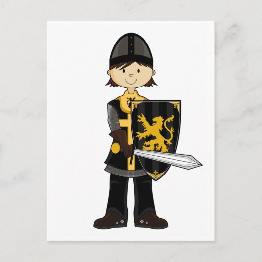 Medieval Black Knight Briefkaart (Voorkant)