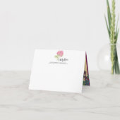 'Medieval Blooms' ontwerp gevouwen bedankkaart (Achterkant)