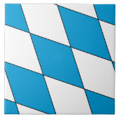 Medieval Blue White Bavaria Lozenges Pattern Tegeltje (Voorkant)