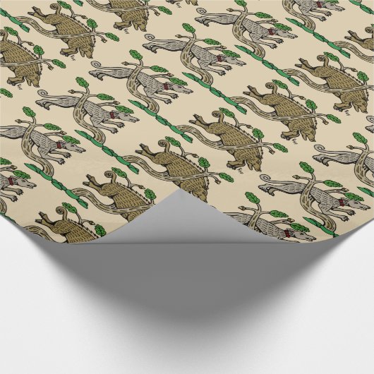 Medieval Boar Hunt Cadeaupapier (Hoek)