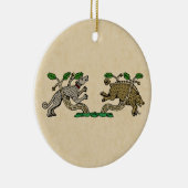 Medieval Boar Hunt Keramisch Ornament (Rechts)