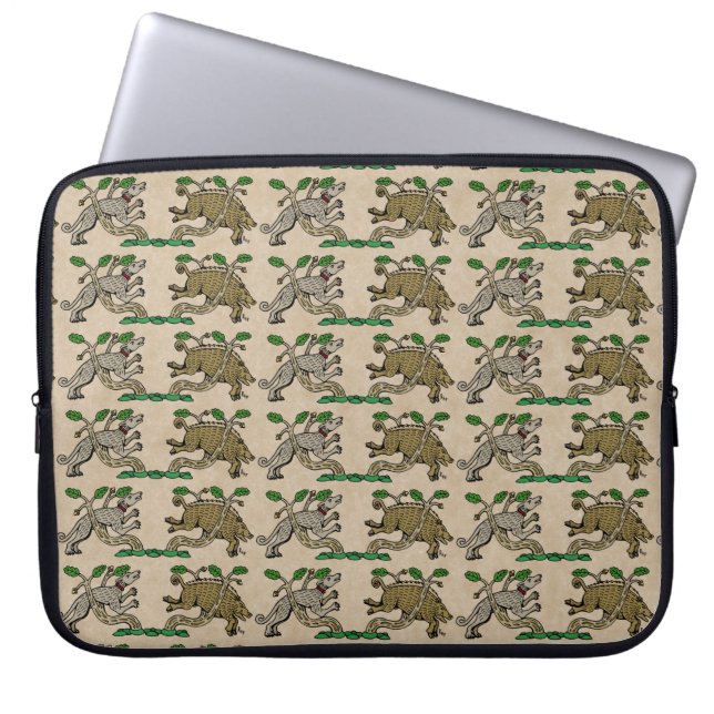 Medieval Boar Hunt Laptop Sleeve (Voorkant)