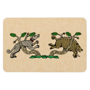 Medieval Boar Hunt Magneet