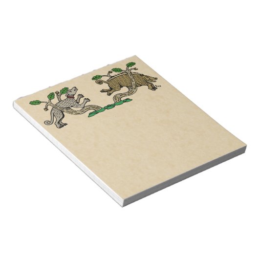 Medieval Boar Hunt Notitieblok (Schuin)