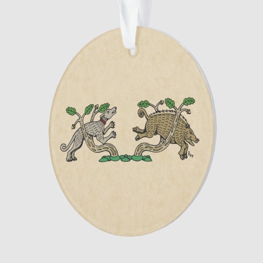 Medieval Boar Hunt Ornament (voorkant)
