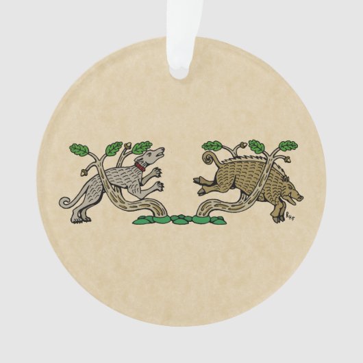 Medieval Boar Hunt Ornament (voorkant)