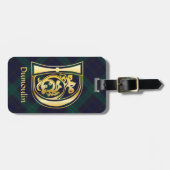 Medieval bodemkundig decoratief kapitaal D Bagagelabel (Voorkant horizontaal)