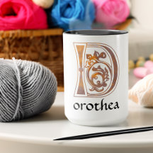 Medieval bodemkundig decoratief kapitaal D