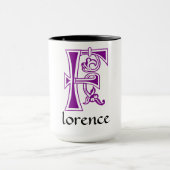 Medieval bodemkundig decoratief kapitaal F Mok (Midden)