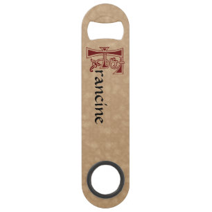 Medieval bodemkundig decoratief kapitaal F Speed Flessenopener