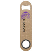 Medieval bodemkundig decoratief kapitaal G Speed Flessenopener (Voorkant)