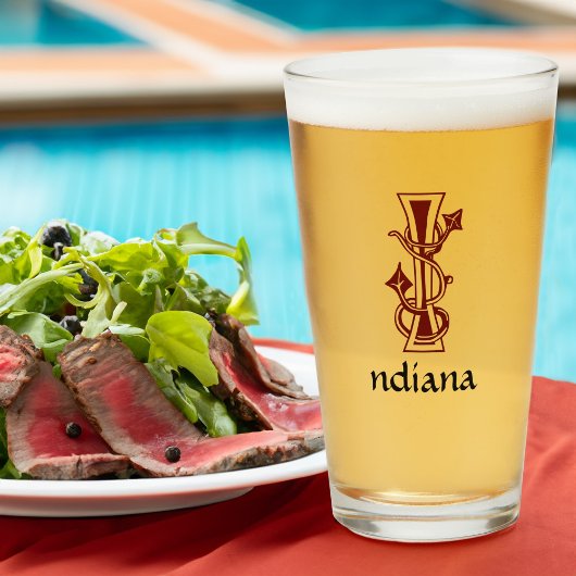 Medieval bodemkundig decoratief kapitaal I Glas