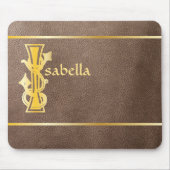 Medieval bodemkundig decoratief kapitaal I Muismat (Voorkant)