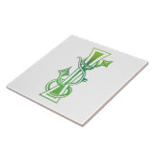 Medieval bodemkundig decoratief kapitaal I Tegeltje (Zijkant)