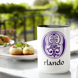 Medieval bodemkundig decoratief kapitaal O Mok