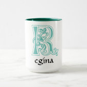 Medieval bodemkundig decoratief kapitaal R Mok (Midden)