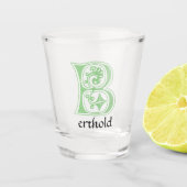 Medieval bodemkundig decoratief vermogen B Shot Glas (Voorkant)