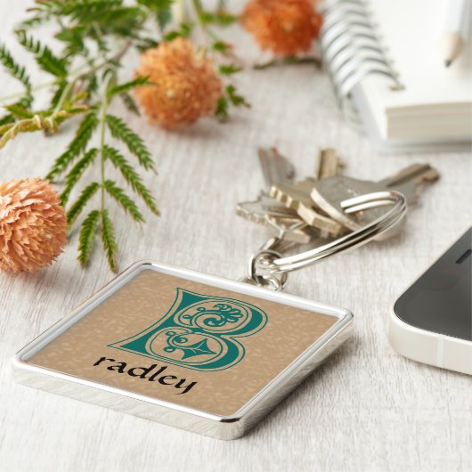 Medieval bodemkundig decoratief vermogen B Sleutelhanger (Zijkant)