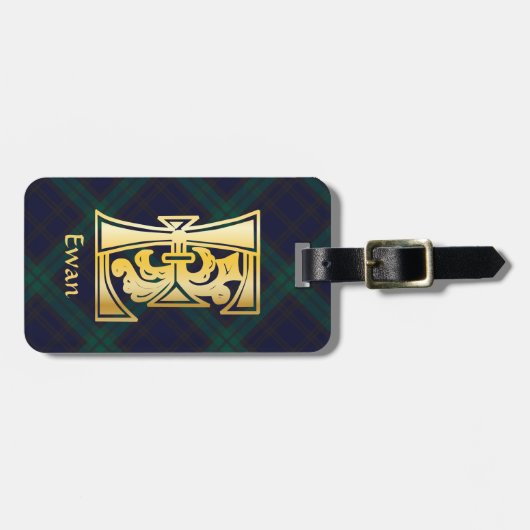 Medieval bodemkundig decoratief vermogen E Bagagelabel (Voorkant horizontaal)