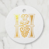 Medieval bodemkundig decoratief vermogen H Bedankjes Labels (Voorkant)