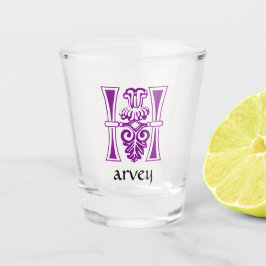 Medieval bodemkundig decoratief vermogen H Shot Glas