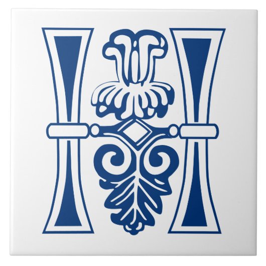 Medieval bodemkundig decoratief vermogen H Tegeltje (Voorkant)