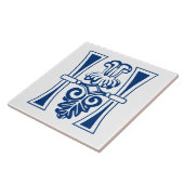 Medieval bodemkundig decoratief vermogen H Tegeltje (Zijkant)