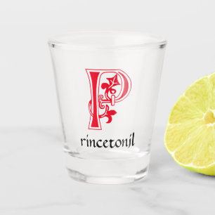 Medieval bodemkundig decoratief vermogen P Shot Glas