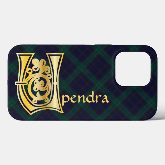 Medieval bodemkundig decoratief vermogen U Case-Mate iPhone Case (Achterkant (horizontaal))
