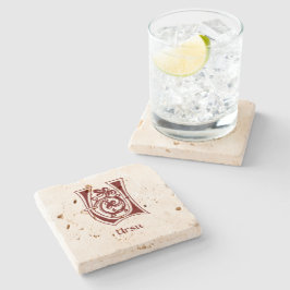 Medieval bodemkundig decoratief vermogen U Stenen Onderzetter