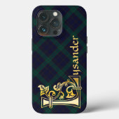 Medieval Botanisch Decoratief Kapitaal L Case-Mate iPhone Case (Achterkant)