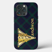 Medieval Botanisch Decoratief Kapitaal V Case-Mate iPhone Case (Achterkant)