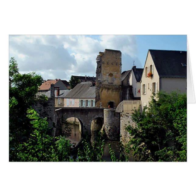 Medieval Bridge op Chartes (Voorkant Horizontaal)