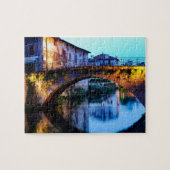 Medieval brug in Saint-Jean-Pied-de-Port Legpuzzel (Horizontaal)
