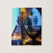 Medieval brug in Saint-Jean-Pied-de-Port Legpuzzel (Verticaal)