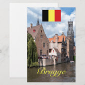 Medieval Brugge - Pro Foto Briefpapier (Voorkant / Achterkant)