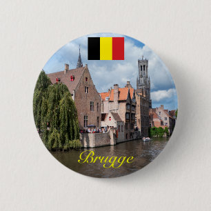 Medieval Brugge - Pro Foto Ronde Button 5,7 Cm