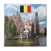 Medieval Brugge - Pro Foto Tegeltje (Voorkant)