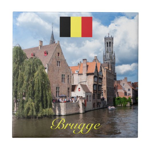 Medieval Brugge - Pro Foto Tegeltje (Voorkant)