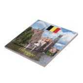 Medieval Brugge - Pro Foto Tegeltje (Zijkant)