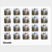 Medieval Brugge - Pro Foto Vierkante Sticker (Vel)